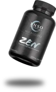 A black bottle of mushroom microdose pills